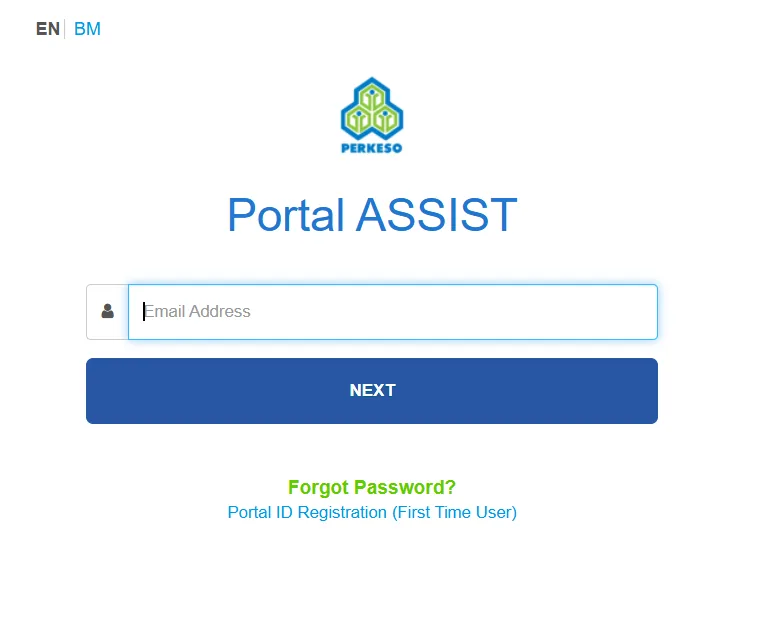 ASSIST Portal Login Page